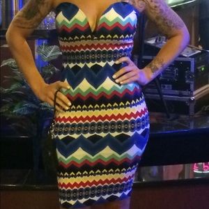 MIDI Strapless Dress